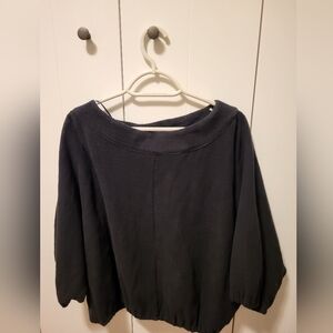 Anthropologoe Boatneck Textured Top